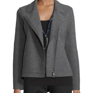 Eileen Fisher Wool Moro Jacket Gray/ L